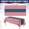 4th of July Table Cloths – 2 Pack Patriotic American Flag Plastic Table Covers, 54" x 108", 250th Anniversary Independence Day Decorations